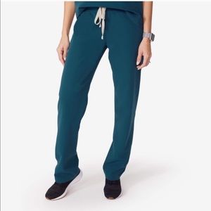 Figs Livingston scrub pant in Caribbean blue